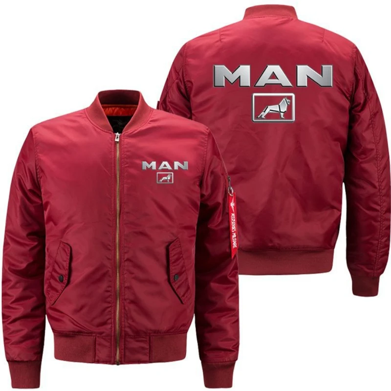 MAN Truck Logo Men's Flying Jacket New Autumn Winter Fashion Thicken Windbreaker Warm Casual Zipper Baseball Coat
MAN Truck Logo Men's Flying Jacket New Autumn Winter Fashion Thicken Windbreaker Warm Casual Zipper Baseball Coat