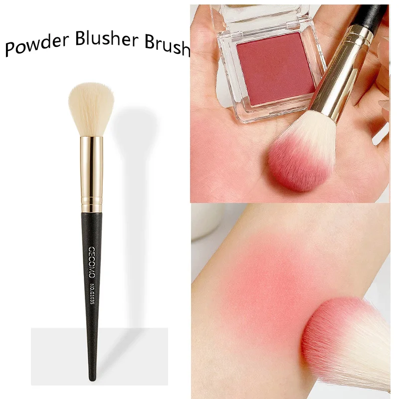 

Round Head Powder Blusher Brush Apply Makeup Don't Eat Fiber Soft Brush Portable Beauty Tools