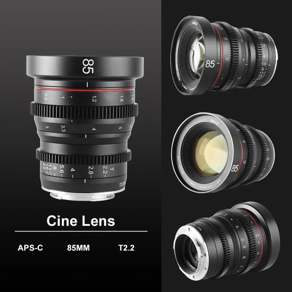 Meike 85mm T2.2 Manual Focus Aspherical Portrait Cine Lens For Micro Four Thirds (MFT, M4/3) Mount Olympus Panasonic BMPCC 4K
Meike 85mm T2.2 Manual Focus Aspherical Portrait Cine Lens For Micro Four Thirds (MFT, M4/3) Mount Olympus Panasonic BMPCC 4K