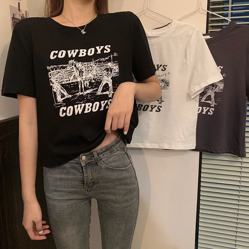 Retro Print Short-Sleeved T-Shirt Female 2023 Summer Women's T Shirt Designer Shirts Graphic Tee Top Korean Fashion Streetwear
Retro Print Short-Sleeved T-Shirt Female 2023 Summer Women's T Shirt Designer Shirts Graphic Tee Top Korean Fashion Streetwear