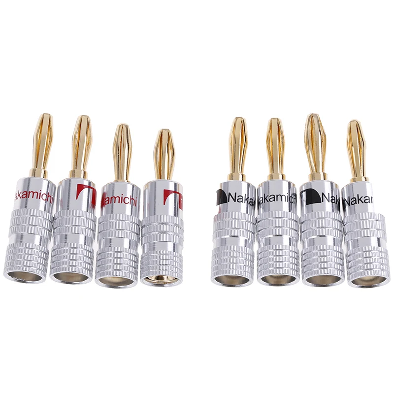 4PCS 2-pair Black Red Pure Copper 24K Gold Plated Speaker Banana Plug Audio Jack Secure Durable Connectors
4PCS 2-pair Black Red Pure Copper 24K Gold Plated Speaker Banana Plug Audio Jack Secure Durable Connectors