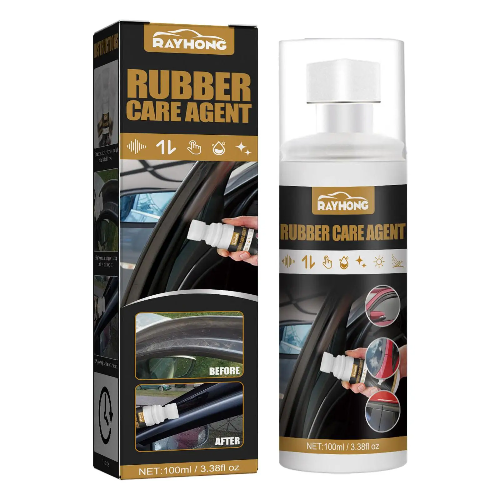 Car Rubber Seal Protectant Cleaner for Trunks Windows Maintenance 
Car Rubber Seal Protectant Cleaner for Trunks Windows Maintenance