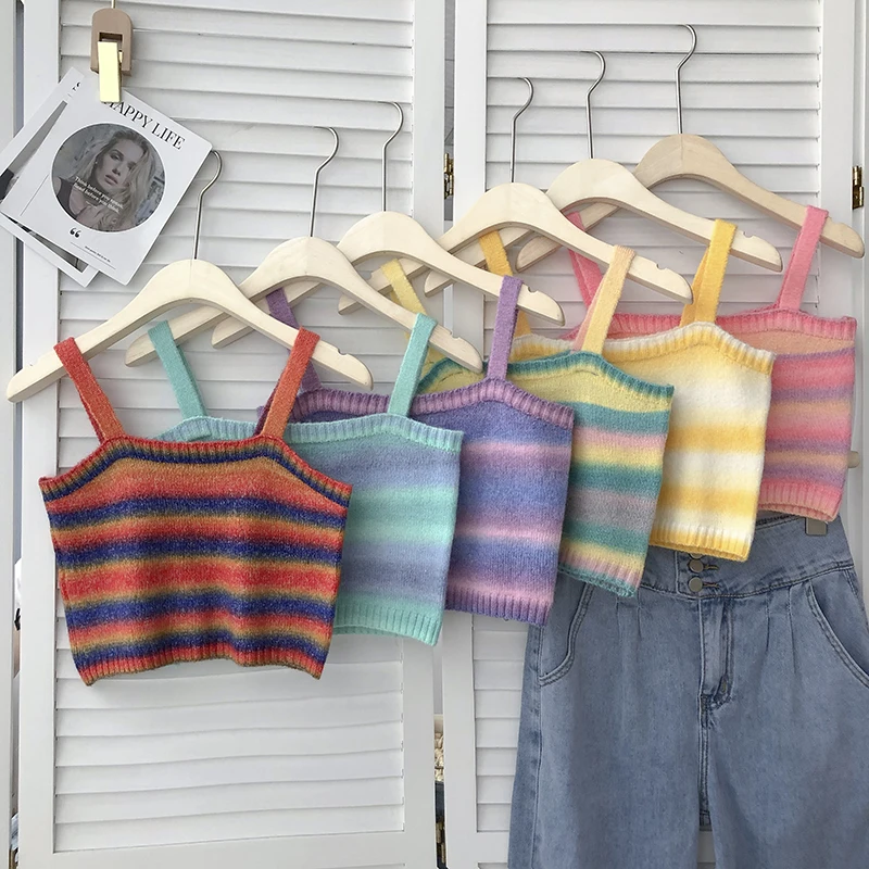 fashion tops 2022 women y2k tank top binder chest knit camisole debardeur femmes striped tube top cami dropshipping
fashion tops 2022 women y2k tank top binder chest knit camisole debardeur femmes striped tube top cami dropshipping
