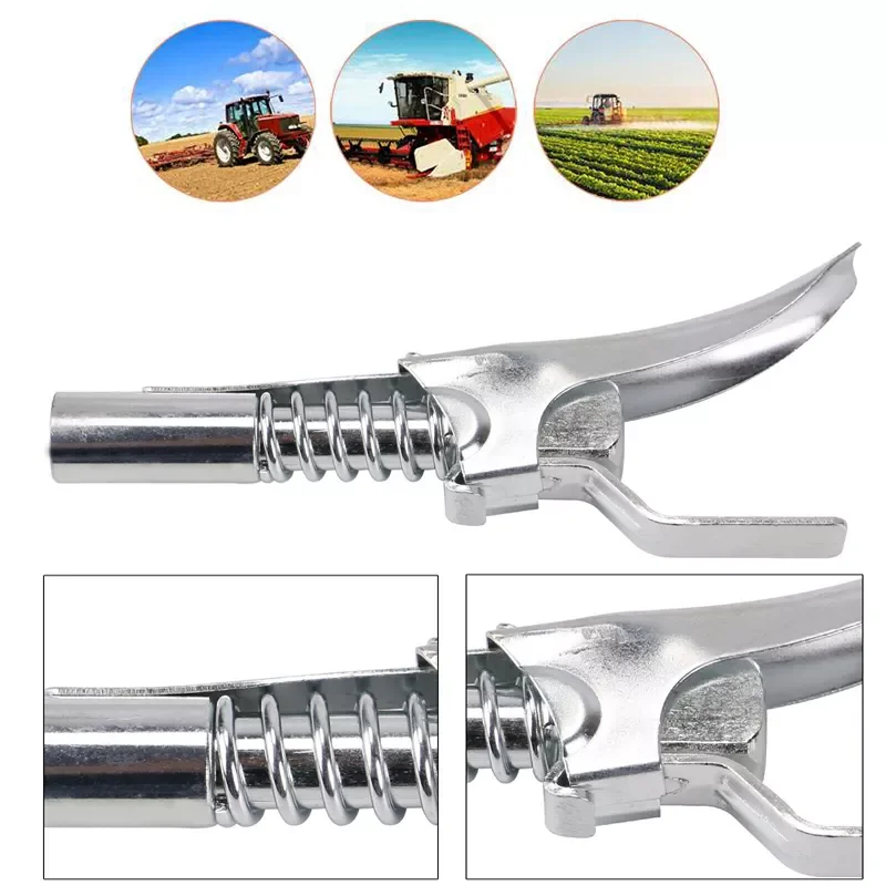 Grease Gun Coupler Quick Release Lock on Coupling End 1/8" NPT Workshop Farm High Pressure Grease Nipple Fits All Grease Guns
Grease Gun Coupler Quick Release Lock on Coupling End 1/8" NPT Workshop Farm High Pressure Grease Nipple Fits All Grease Guns