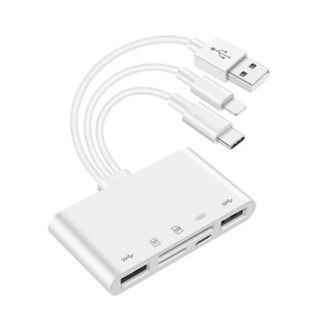 OTG USB Camera Multimemory Adapter for Micro-SD TF Card Reader Kit for iPhone iPad for Apple 13 Converter
OTG USB Camera Multimemory Adapter for Micro-SD TF Card Reader Kit for iPhone iPad for Apple 13 Converter