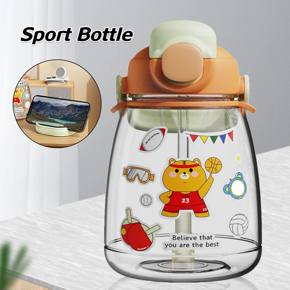 Cute Water Bottle Sealed Flip Top Lid Clear Bottle with Sucker Handle Lanyard Large Anti-Leakage Beverage Containers B2Cshop
Cute Water Bottle Sealed Flip Top Lid Clear Bottle with Sucker Handle Lanyard Large Anti-Leakage Beverage Containers B2Cshop