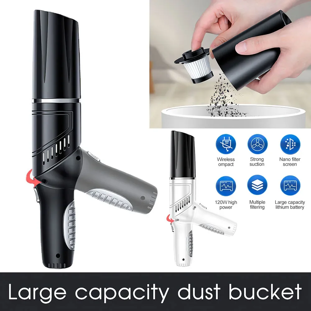 2023New Cordless Air Duster Portable Mini Vacuum Cleaner 12000Pa Handheld Dust Collector for Computer Keyboard Camera Laptop Car
2023New Cordless Air Duster Portable Mini Vacuum Cleaner 12000Pa Handheld Dust Collector for Computer Keyboard Camera Laptop Car