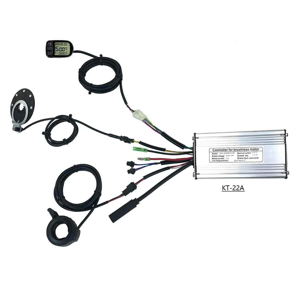 E-bike KT 36V/48V 500W 22A Controller/WP+LCD5 Display+8 Sensor+Thumb Throttle Scooter Bike Electric Bicycle Accessories Cycling
E-bike KT 36V/48V 500W 22A Controller/WP+LCD5 Display+8 Sensor+Thumb Throttle Scooter Bike Electric Bicycle Accessories Cycling