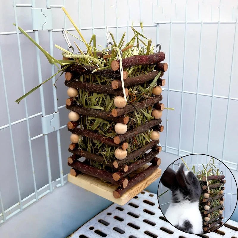 Pet Rabbit Hay Feeder Wooden Food Feeding for Guinea Pig Chinchilla Wood Teeth Grinding Chew Toys Rabbit Accessories
Pet Rabbit Hay Feeder Wooden Food Feeding for Guinea Pig Chinchilla Wood Teeth Grinding Chew Toys Rabbit Accessories