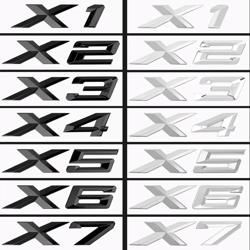 New 3D Original ABS Car Rear Trunk Badge Decal Letters Sticker Emblem Logo for BMW X1 X2 X3 X4 X5 X6 X7 GT E70 E53 F15 G05 E83
New 3D Original ABS Car Rear Trunk Badge Decal Letters Sticker Emblem Logo for BMW X1 X2 X3 X4 X5 X6 X7 GT E70 E53 F15 G05 E83