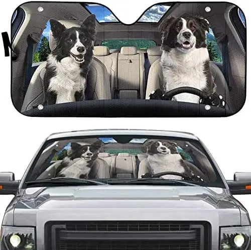Border Collie Happy Couple Driving Sunshade for Car Windshield, Dog Lovers Dog Dad Dog Mom Gifts, 3D Border Collie Sunshade, Uv
Border Collie Happy Couple Driving Sunshade for Car Windshield, Dog Lovers Dog Dad Dog Mom Gifts, 3D Border Collie Sunshade, Uv