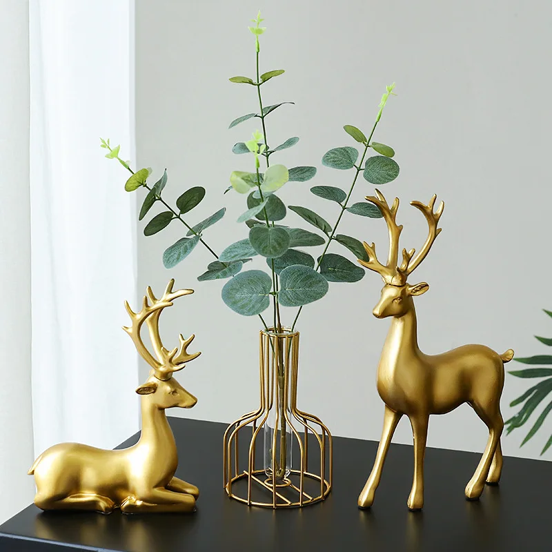 Modern Simple Golden Couple Deer Resin Sculpture Home Decoration Creative Living Room Office Desktop Animal Miniature Ornaments
Modern Simple Golden Couple Deer Resin Sculpture Home Decoration Creative Living Room Office Desktop Animal Miniature Ornaments