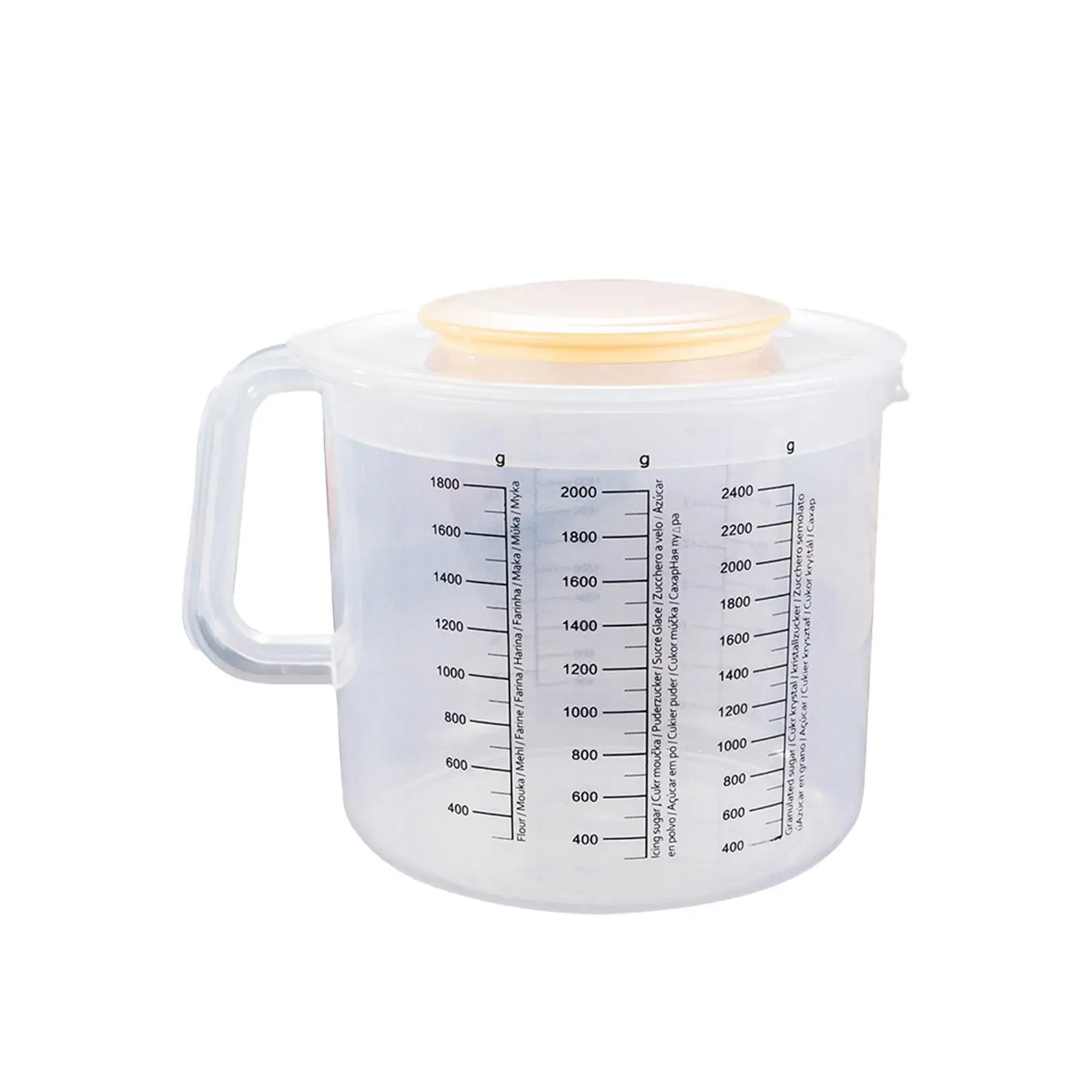 Plastic Baking Measuring Cup 2.5L Pouring Liquid Transparent with Splash Guard Measurement Heat Resistant Restaurant Pouring Cup
Plastic Baking Measuring Cup 2.5L Pouring Liquid Transparent with Splash Guard Measurement Heat Resistant Restaurant Pouring Cup