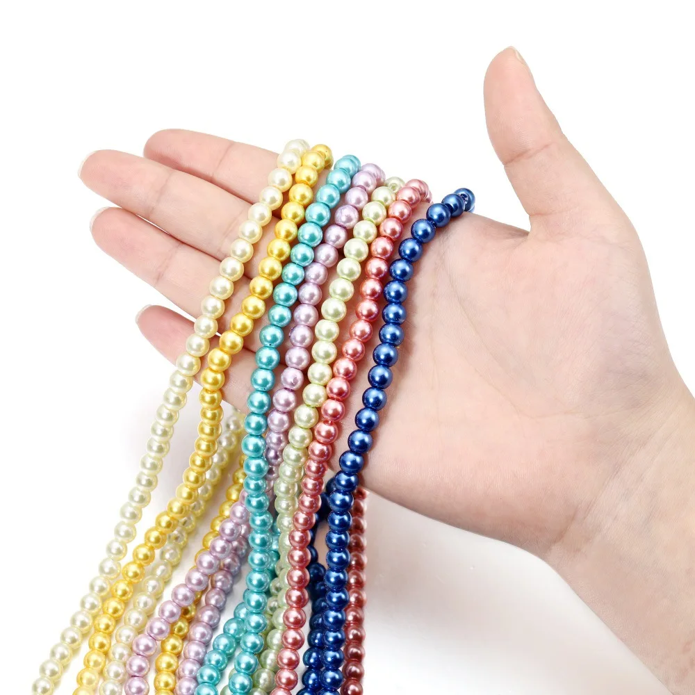 100Pcs Glass Round Pearl Stones 4 6 8 10MM Glitter Straight Hole Crystal Beads for DIY Crafts Clothes Bracelets Accessories
100Pcs Glass Round Pearl Stones 4 6 8 10MM Glitter Straight Hole Crystal Beads for DIY Crafts Clothes Bracelets Accessories