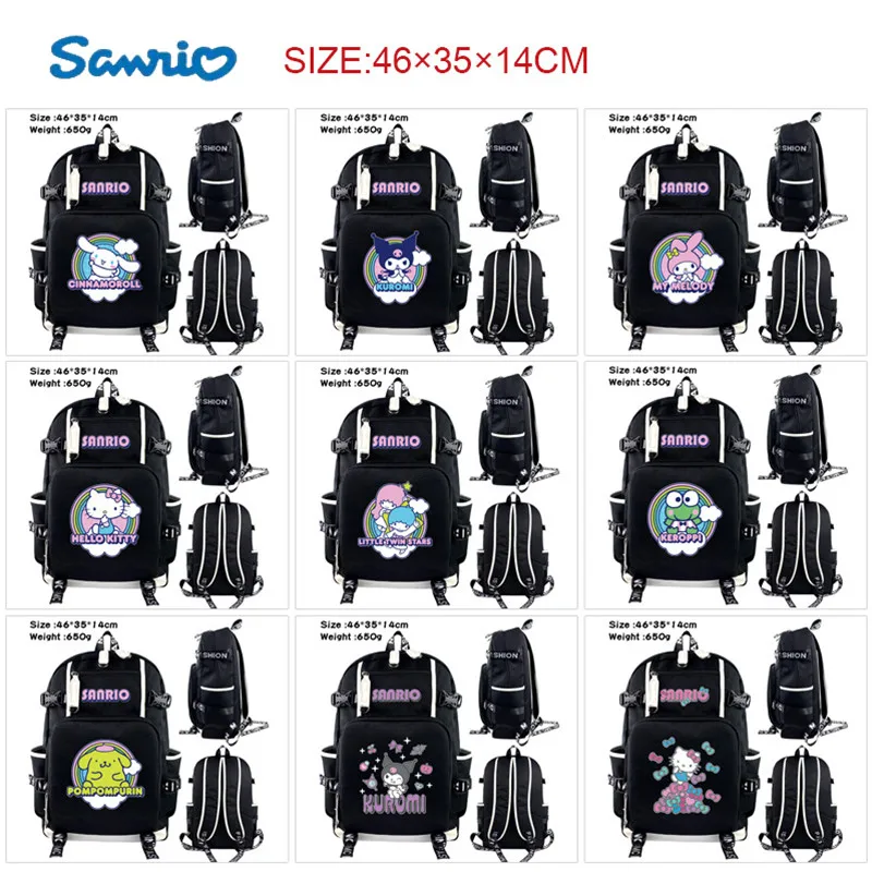 Sanrio мультфильм Kuromi Cinnamoroll Mymelody помпон пурин милый плечо Повседневный Большой Вместительный студенческий рюкзак детский подарок
Sanrio мультфильм Kuromi Cinnamoroll Mymelody помпон пурин милый плечо Повседневный Большой Вместительный студенческий рюкзак детский подарок