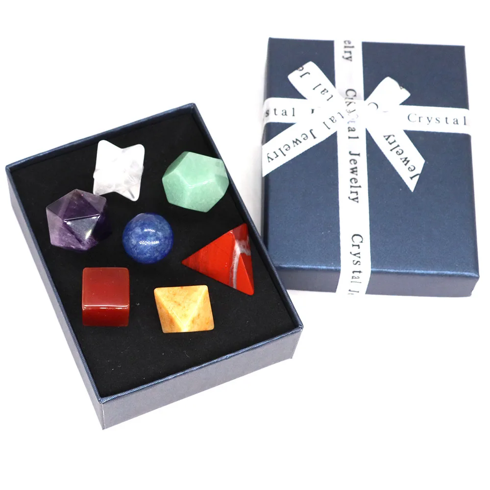 7 Chakra Geometry Natural Energy Crystal Reiki Healing Quartzs Gemstones Family Children's Entertainment Teaching Stones 7pc/Set
7 Chakra Geometry Natural Energy Crystal Reiki Healing Quartzs Gemstones Family Children's Entertainment Teaching Stones 7pc/Set