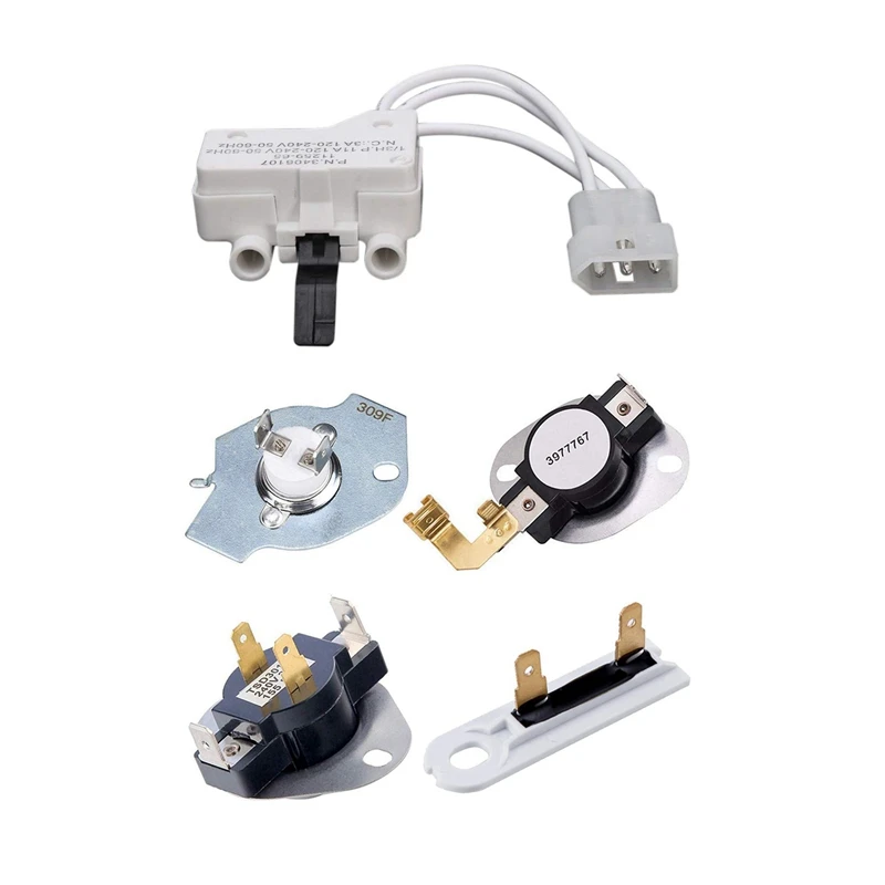 Dryer Door Switch For 3406109 3406107 Whirlpool, Kenmore, Sears, Maytag, Roper, Estate & Dryer Replacement Kit 3387134 High-Limi
Dryer Door Switch For 3406109 3406107 Whirlpool, Kenmore, Sears, Maytag, Roper, Estate & Dryer Replacement Kit 3387134 High-Limi