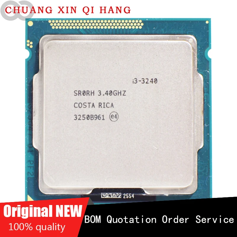 Used for Intel I3 3240 i3-3240 3.4GHz LGA 1155 TDP 55W 3MB Cache CPU Processor Original
Used for Intel I3 3240 i3-3240 3.4GHz LGA 1155 TDP 55W 3MB Cache CPU Processor Original