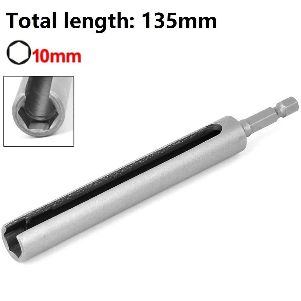 Slotted Extension Driver H10 Hex Socket Adapter 135mm Length 6.35mm Shank Nuts Bolts Hooks Standard Chucks Drill Driver
Slotted Extension Driver H10 Hex Socket Adapter 135mm Length 6.35mm Shank Nuts Bolts Hooks Standard Chucks Drill Driver