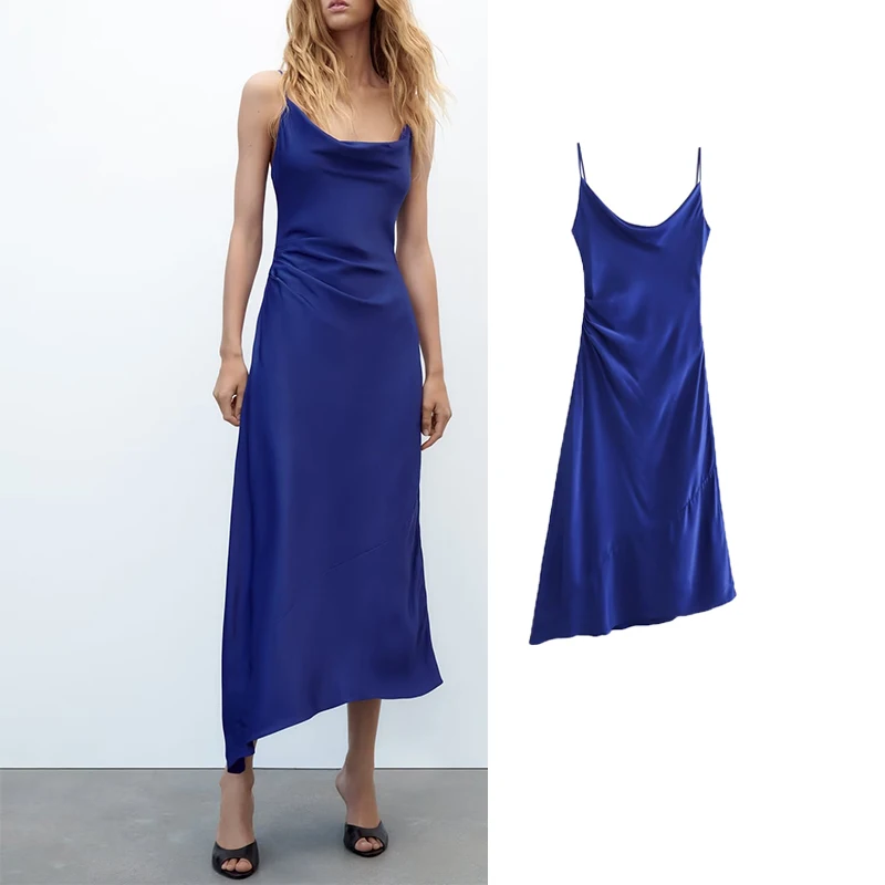 TRAF 2023 Straps Midi Dress Woman Dark Blue Bodycon Long Dresses for Women Sexy Backless Dress Female Summer Party Dresses
TRAF 2023 Straps Midi Dress Woman Dark Blue Bodycon Long Dresses for Women Sexy Backless Dress Female Summer Party Dresses