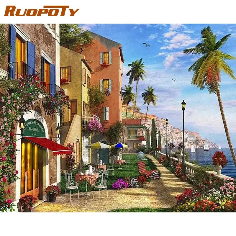 RUOPOTY Painting By Number House Drawing On Canvas HandPainted Art Gift DIY Pictures By Number Landscape Kits Home Decor
RUOPOTY Painting By Number House Drawing On Canvas HandPainted Art Gift DIY Pictures By Number Landscape Kits Home Decor