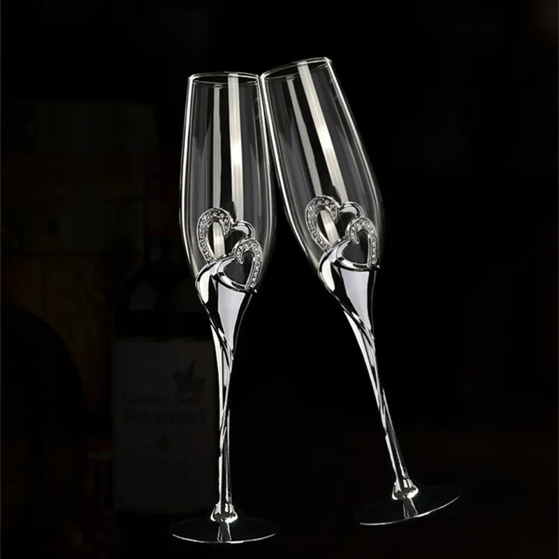 1pair Transparent Champagne Glass Flute Goblet Wedding Ceremony Banquet Hotel Bar Party Favors Diamond Crystal Red Wine Cup
1pair Transparent Champagne Glass Flute Goblet Wedding Ceremony Banquet Hotel Bar Party Favors Diamond Crystal Red Wine Cup