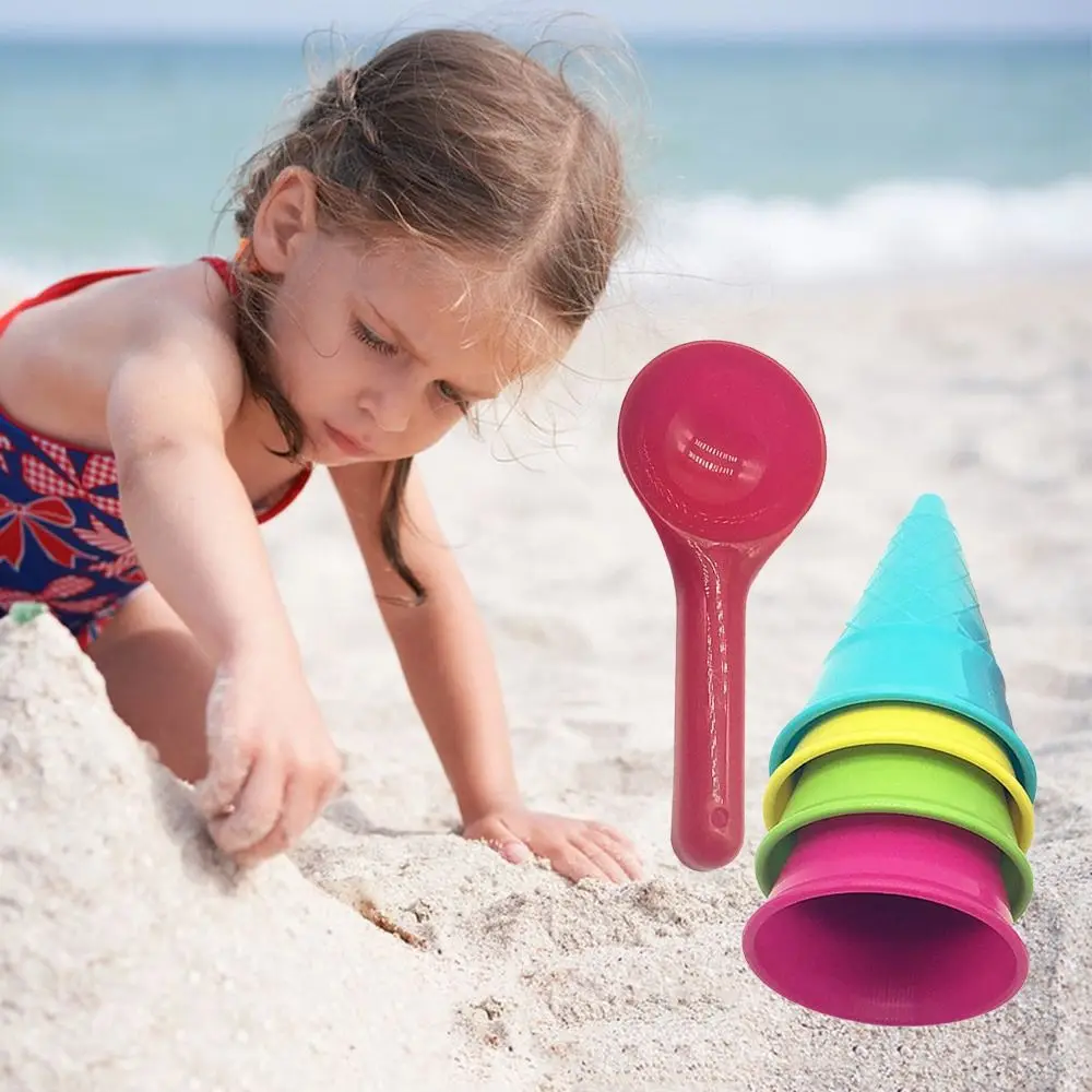 5PCS Gift Outdoor Acctivity Digging Sand Tool Playing House Ice Cream Cone Model Sand Toys Set Scoop Beach Game
5PCS Gift Outdoor Acctivity Digging Sand Tool Playing House Ice Cream Cone Model Sand Toys Set Scoop Beach Game