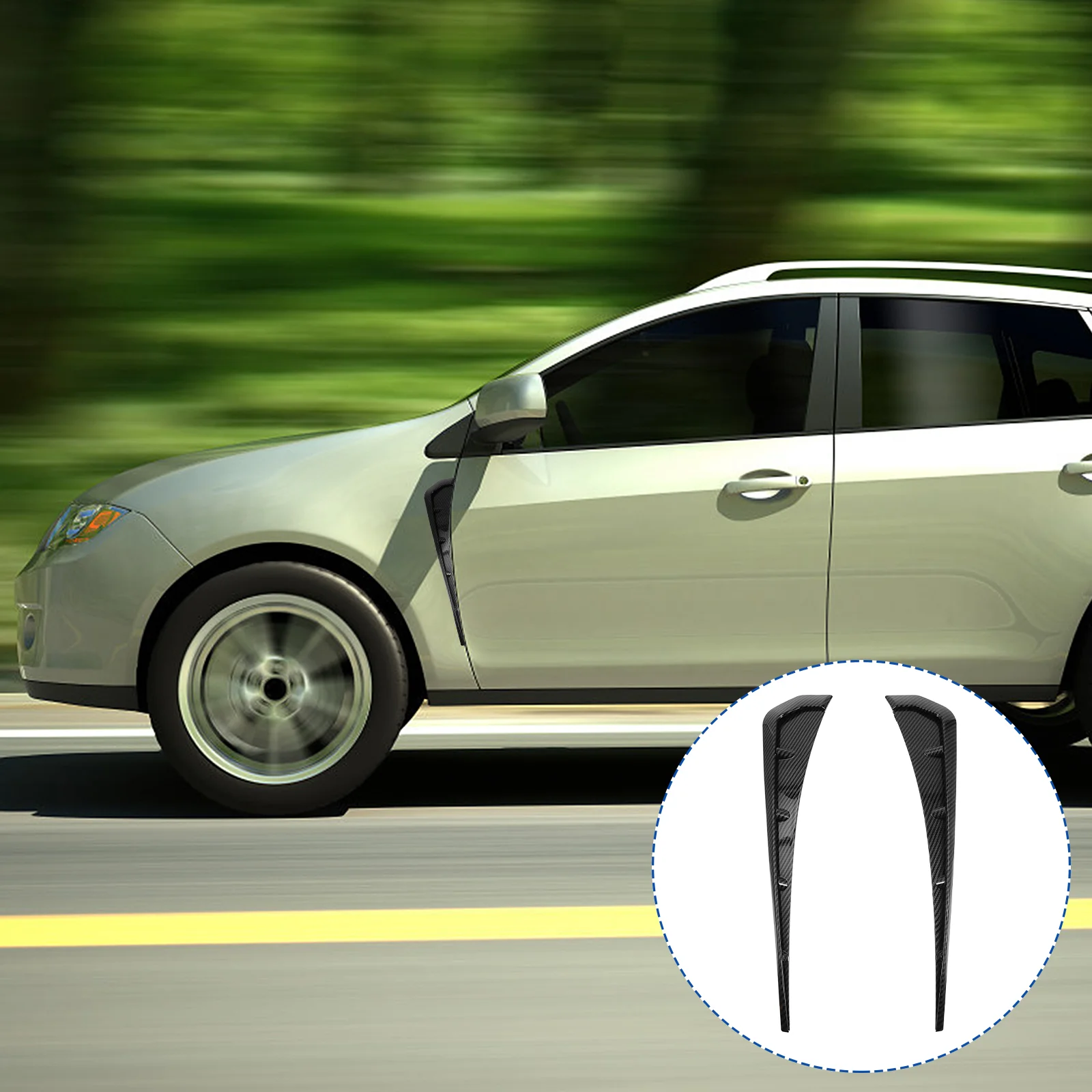 1 Pair Car Side Vent Spoiler Car Side Vent Sticker Air Flow Vent Sticker
1 Pair Car Side Vent Spoiler Car Side Vent Sticker Air Flow Vent Sticker