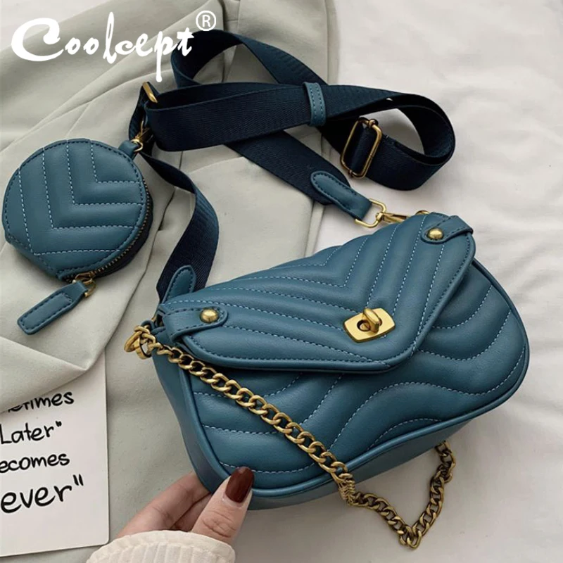 Модная женская сумка Coolcept на плечо с цепочкой, композитная сумка, женская сумка через плечо, Высококачественная Женская Повседневная сумка ...
Модная женская сумка Coolcept на плечо с цепочкой, композитная сумка, женская сумка через плечо, Высококачественная Женская Повседневная сумка ...