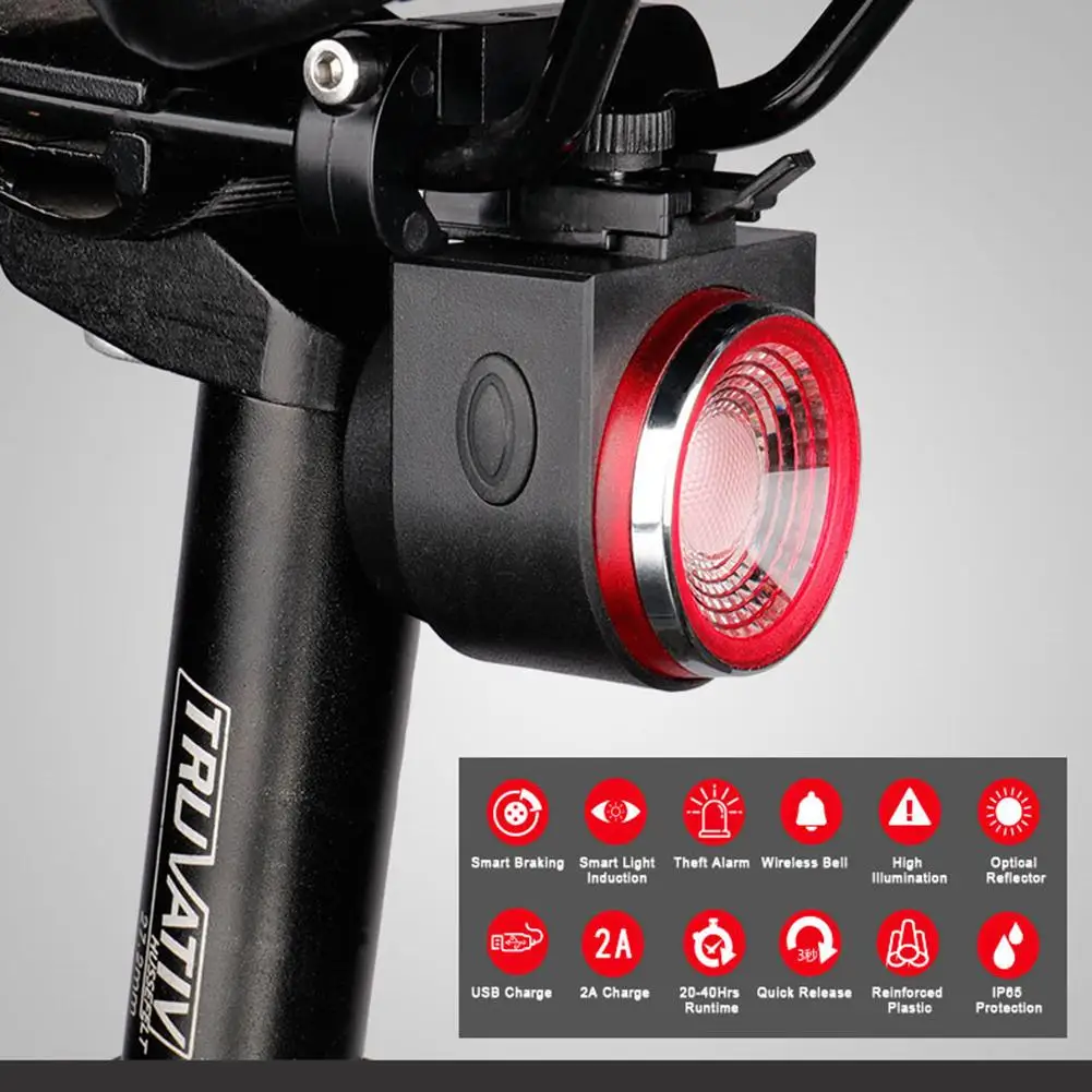 A8 Bicycle Automatic Brake Taillight Wireless Remote Bicycle Rear Light Road Bike Anti-theft Anti-rain Alarm MTB Lamp
A8 Bicycle Automatic Brake Taillight Wireless Remote Bicycle Rear Light Road Bike Anti-theft Anti-rain Alarm MTB Lamp