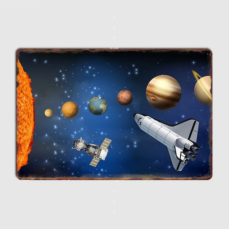 Плакат с солнечной системой, металлический плакат, настенная роспись, настенный плакат на заказ
Плакат с солнечной системой, металлический плакат, настенная роспись, настенный плакат на заказ