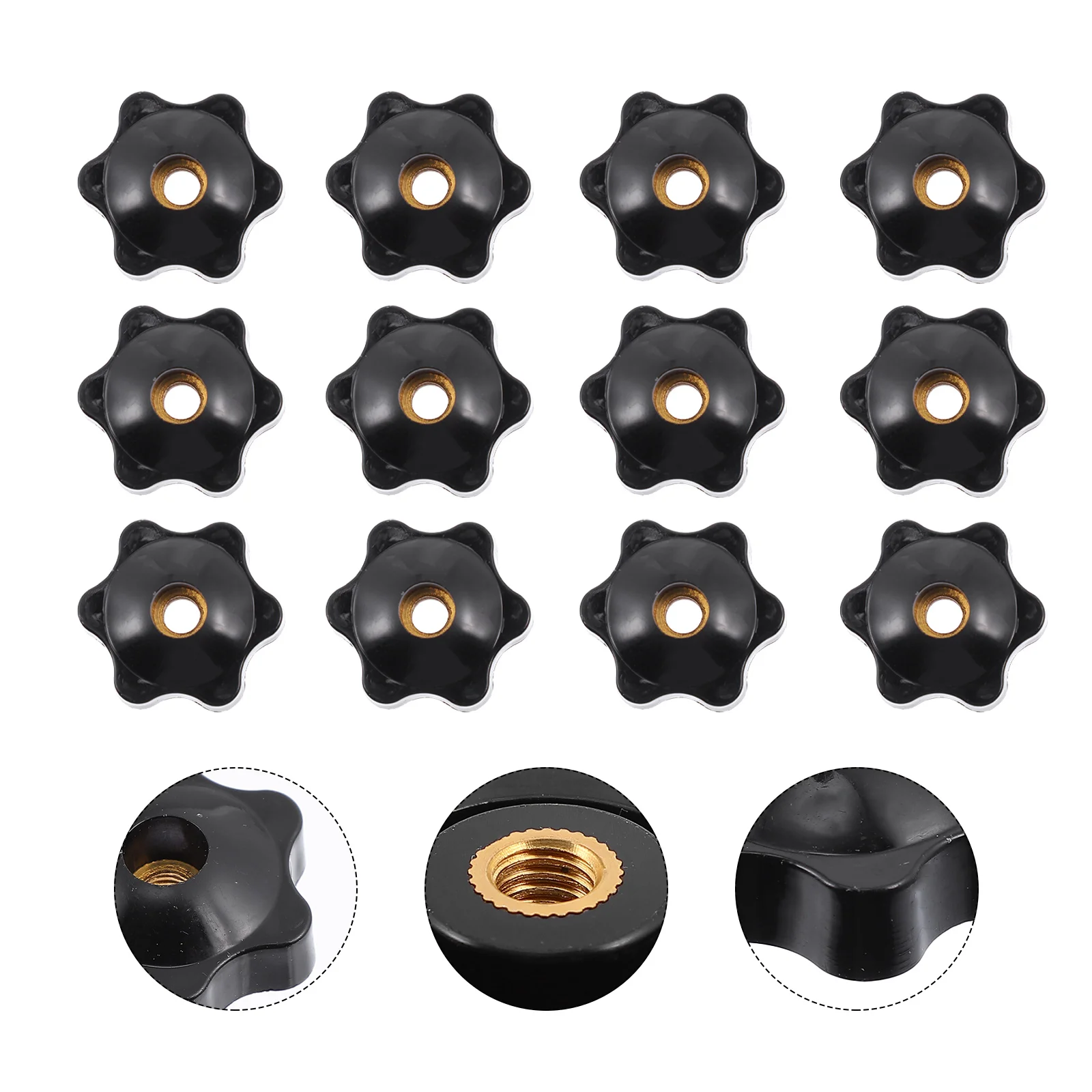 Star Nuts Clamping Knob Screw Knobs Thread Nut Hand Instrument Hole Thru Accessories Five Musical Pointed Replacement Female
Star Nuts Clamping Knob Screw Knobs Thread Nut Hand Instrument Hole Thru Accessories Five Musical Pointed Replacement Female