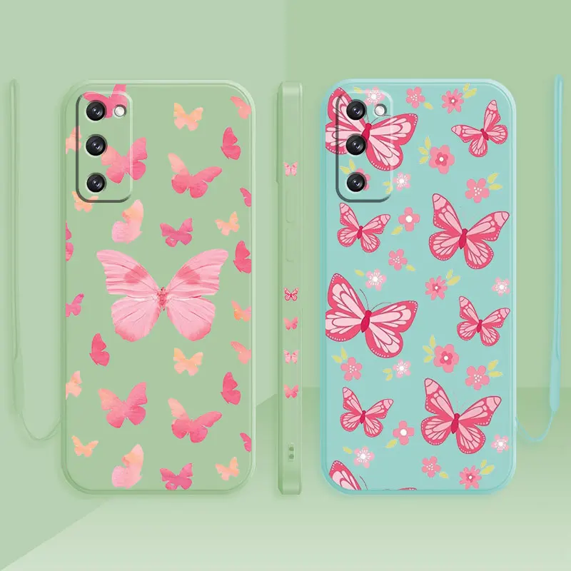 Fashion Liquid Phone Case For Samsung Galaxy S20 S21 S22 FE S10 S9 S8 Lite S10e Note 20 Cover Pink Girl Like Flower Butterfly
Fashion Liquid Phone Case For Samsung Galaxy S20 S21 S22 FE S10 S9 S8 Lite S10e Note 20 Cover Pink Girl Like Flower Butterfly