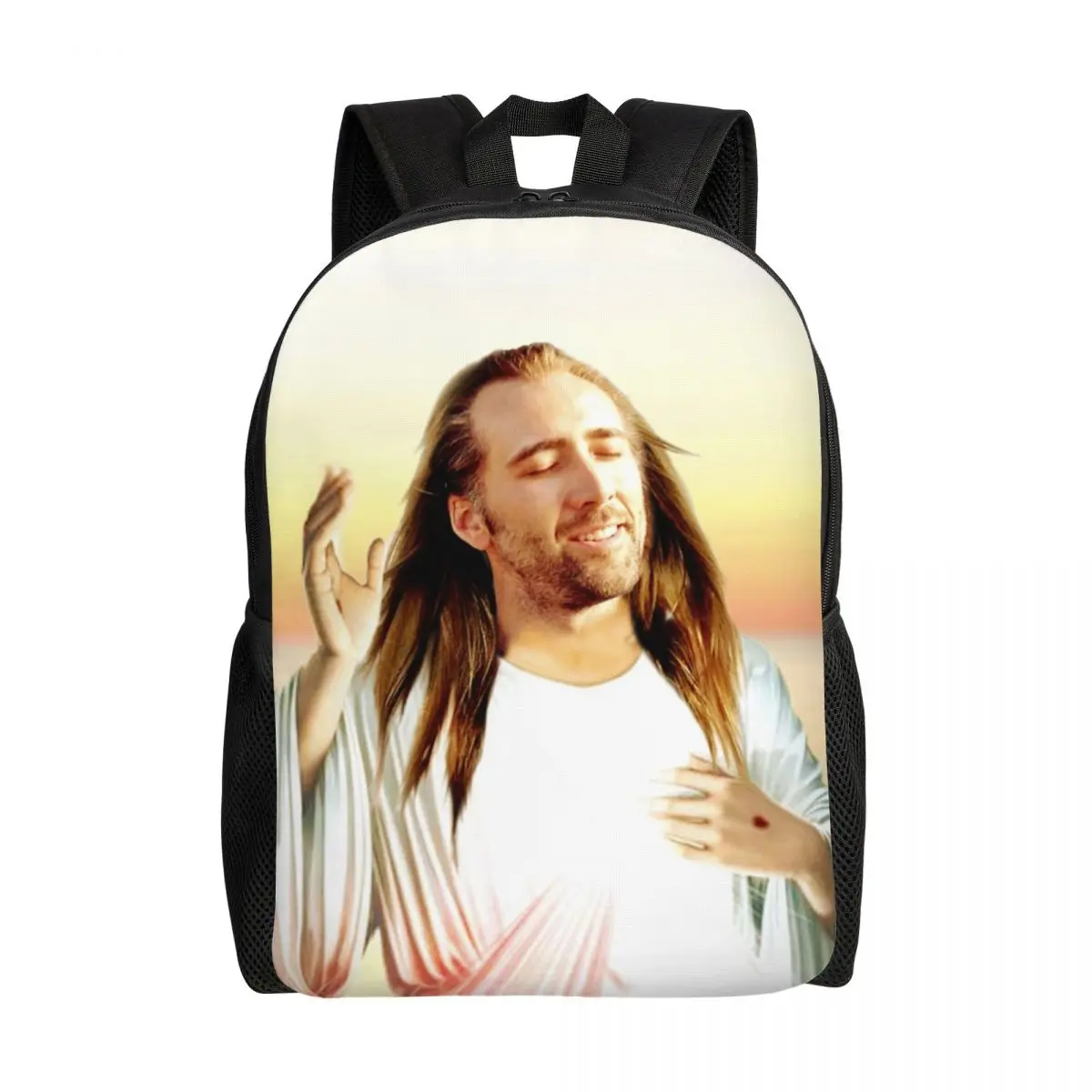 Nicolas Cage Backpacks for Men Women Water Resistant College School Jesus Meme Bag Printing Bookbag
Nicolas Cage Backpacks for Men Women Water Resistant College School Jesus Meme Bag Printing Bookbag