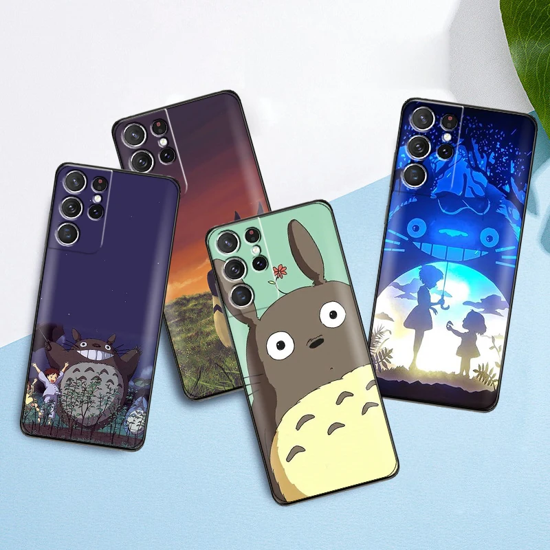 Japan Anime Totoro Miyazaki Phone Case For Samsung Galaxy S22 S21 S20 Ultra FE 5G S22 S10 10E S9 Plus Black Funda Soft
Japan Anime Totoro Miyazaki Phone Case For Samsung Galaxy S22 S21 S20 Ultra FE 5G S22 S10 10E S9 Plus Black Funda Soft