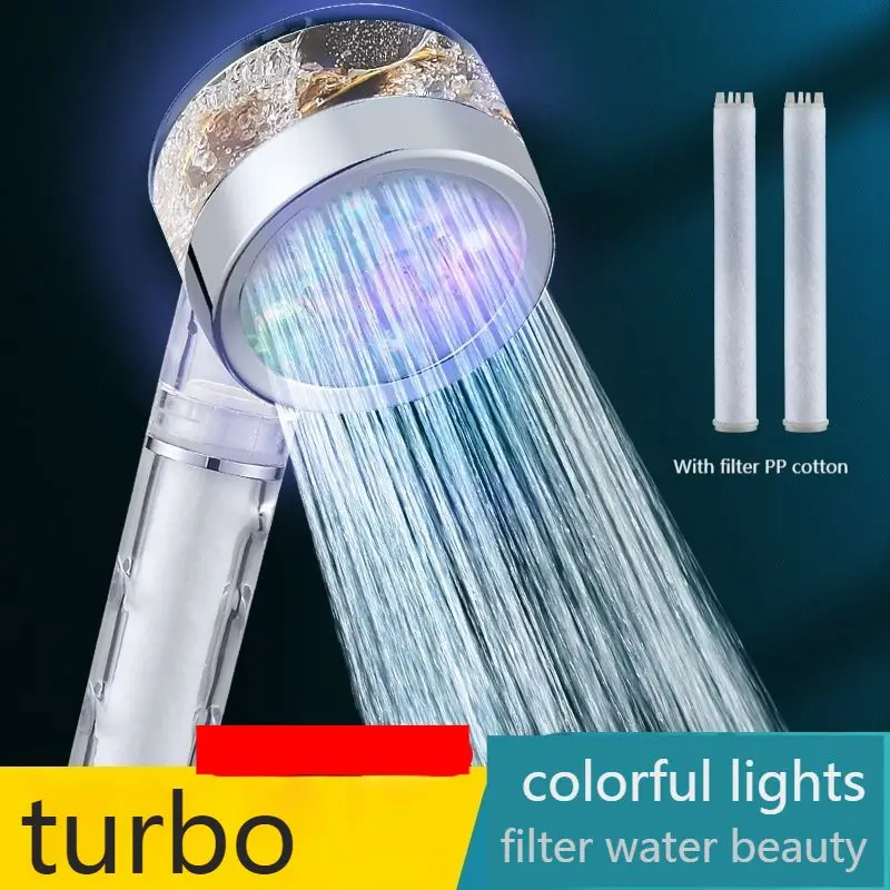 Bathroom Shower Head Light LED Color Changing Temperature Sensor Handheld with Filter SPA High Pressure Shower Head Nozzle
Bathroom Shower Head Light LED Color Changing Temperature Sensor Handheld with Filter SPA High Pressure Shower Head Nozzle