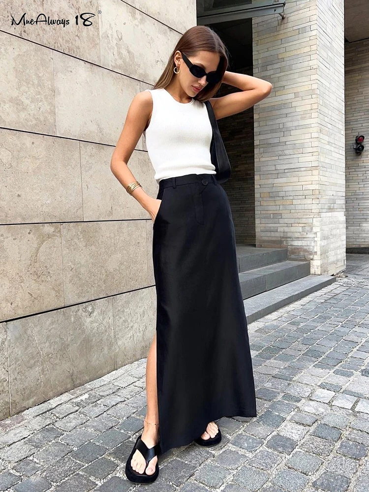 Mnealways18 Black Loose Long Skirt Women A-Line Zip Skirts Ladies Elegant Autumn Skirt Female With Pocket Ankle-Length Skirts
Mnealways18 Black Loose Long Skirt Women A-Line Zip Skirts Ladies Elegant Autumn Skirt Female With Pocket Ankle-Length Skirts