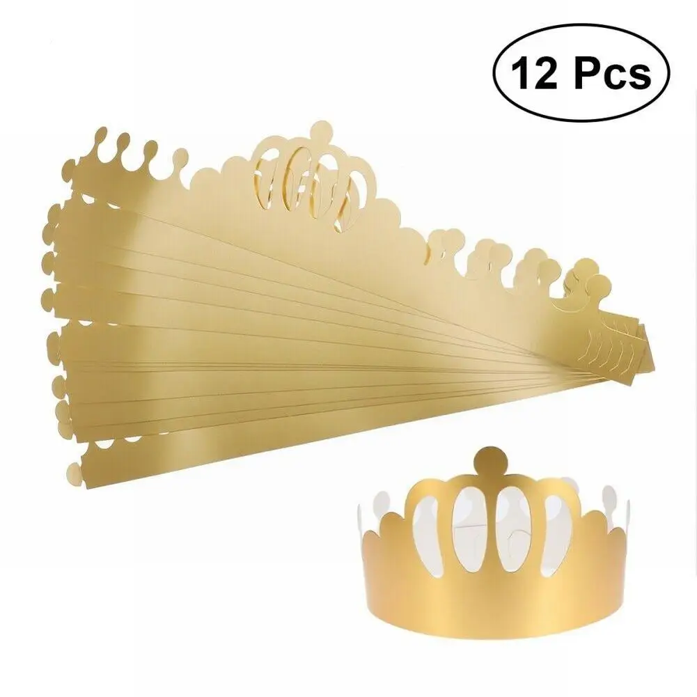12pcs Paper Crown Birthday Hats Kids Adult Birthday Party Adjustable Crown Cap Prince Princess Crown Party Decoration
12pcs Paper Crown Birthday Hats Kids Adult Birthday Party Adjustable Crown Cap Prince Princess Crown Party Decoration