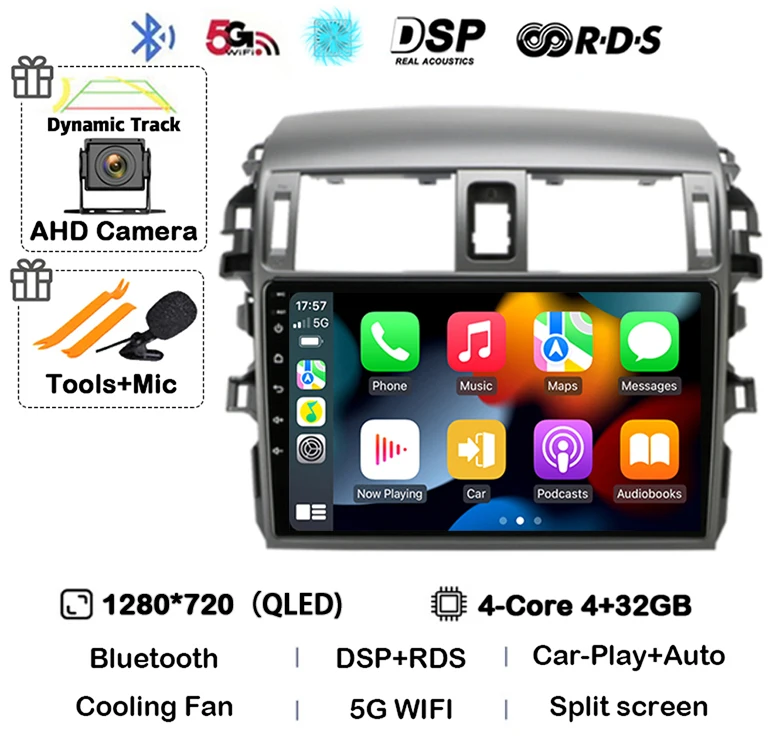 Автомобильное радио Android 15 Carplay для Toyota Corolla E140/150 2007 2008 2009 2010-2013, мультимедийный плеер, GPS 2din, головное устройство, стерео BT
Автомобильное радио Android 15 Carplay для Toyota Corolla E140/150 2007 2008 2009 2010-2013, мультимедийный плеер, GPS 2din, головное устройство, стерео BT