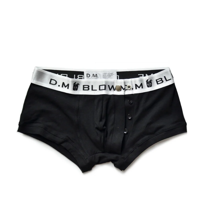 Sexy Men's Underwear Low Rise Personality Boxer Cotton Letters Panties Business Button Design Fashion Soft Boxers
Sexy Men's Underwear Low Rise Personality Boxer Cotton Letters Panties Business Button Design Fashion Soft Boxers