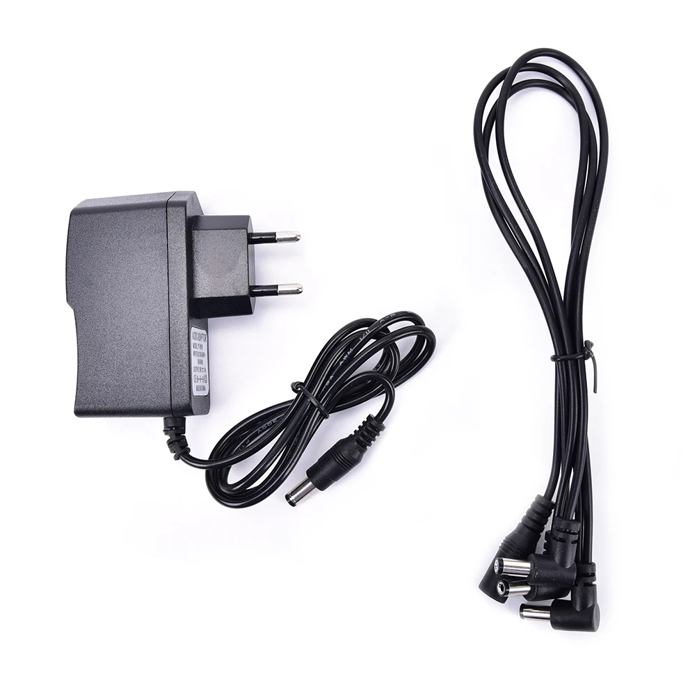 9V DC 1A Guitar Effects Power Supply/ Source Adapter, Power Cord/Leads 3 Daisy Way Chain Cable Fot Fonte Pedal
9V DC 1A Guitar Effects Power Supply/ Source Adapter, Power Cord/Leads 3 Daisy Way Chain Cable Fot Fonte Pedal