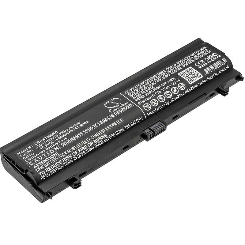 Аккумулятор CS 4400 мАч/47.52Wh для Lenovo Thinkpad L560,Thinkpad L570 00NY486,00NY488,00NY489,FRU00NY486,FRU00NY488
Аккумулятор CS 4400 мАч/47.52Wh для Lenovo Thinkpad L560,Thinkpad L570 00NY486,00NY488,00NY489,FRU00NY486,FRU00NY488
