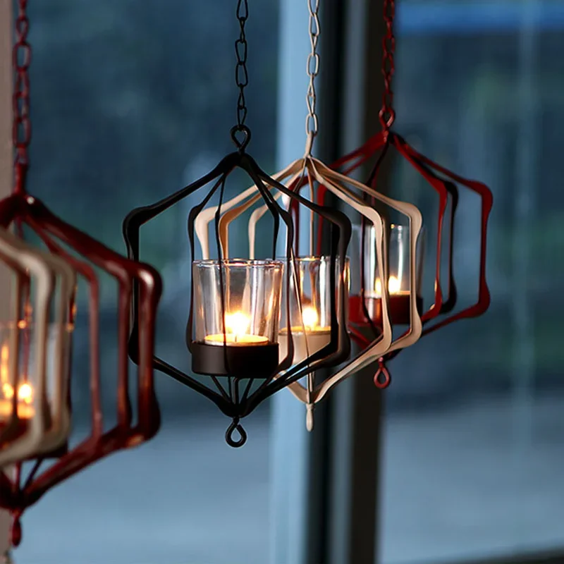 Modern simple Candlestick Iron Hanging retro candlelight decorations creative home restaurant household chandelier decorations
Modern simple Candlestick Iron Hanging retro candlelight decorations creative home restaurant household chandelier decorations