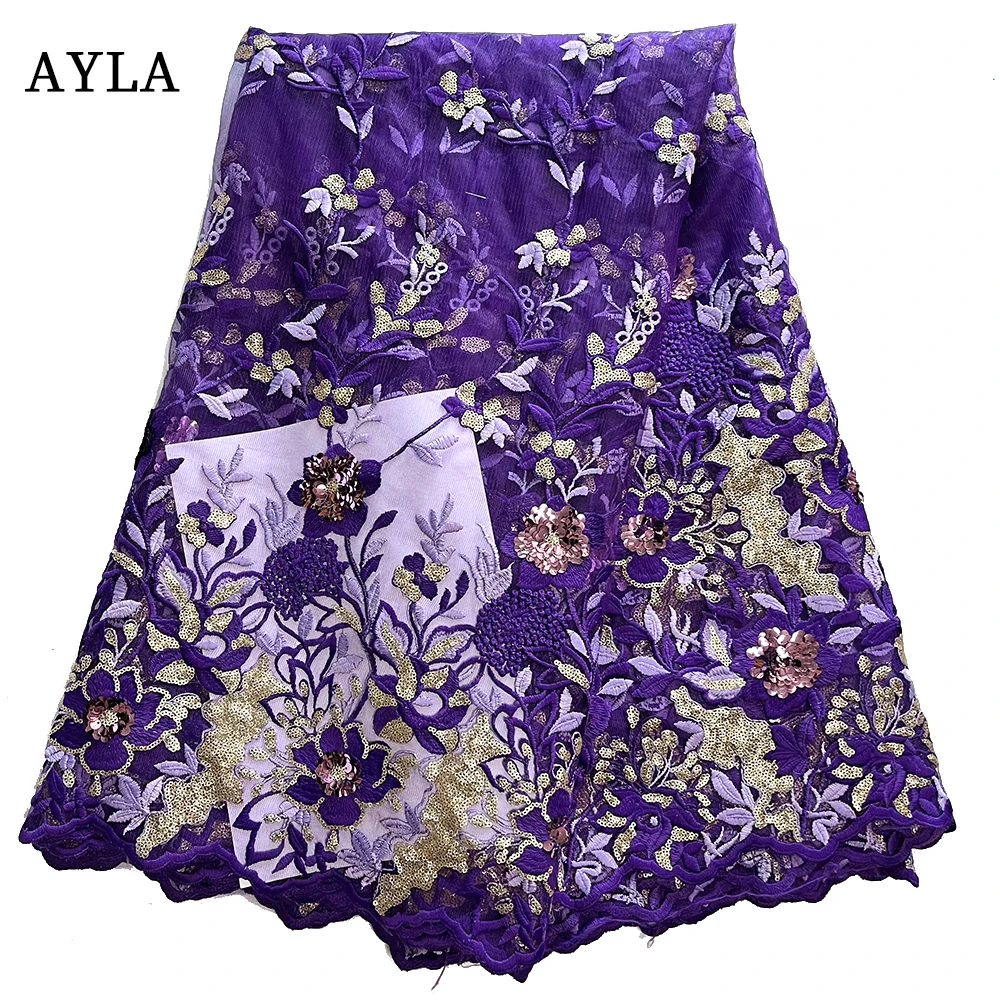 African Lace Fabric 2022 High Quality Latest Nigerian Laces Sequines Embroidery Fabric Material For Clothes Sewing Wedding Dress
African Lace Fabric 2022 High Quality Latest Nigerian Laces Sequines Embroidery Fabric Material For Clothes Sewing Wedding Dress