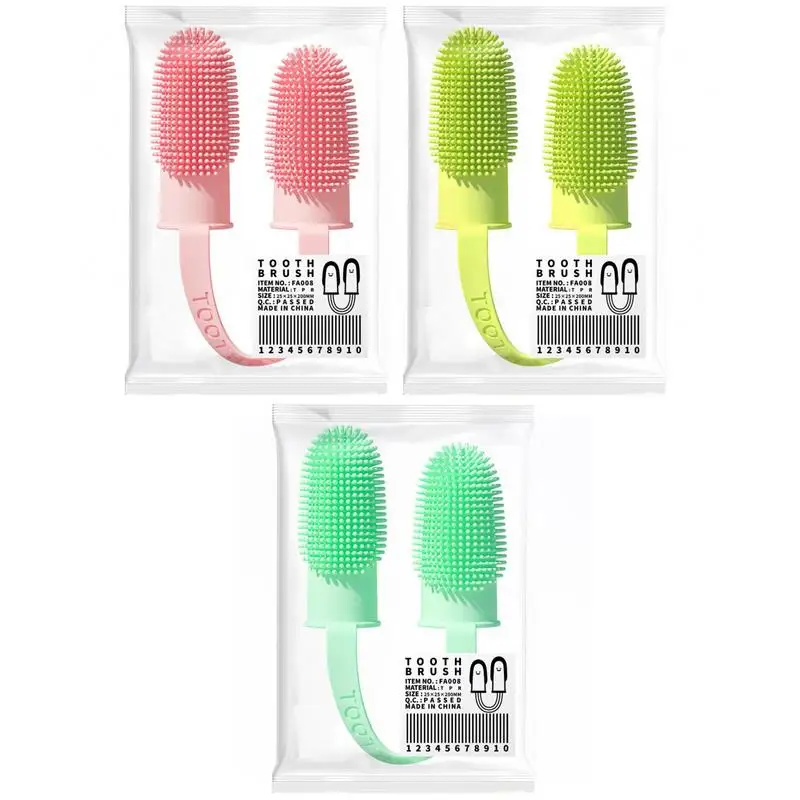 Pet Silicone Two-Finger Cots Toothbrush Cats Dogs Brushing Finger Cots Pet Teeth Oral Cleaning Products In Addition Perros
Pet Silicone Two-Finger Cots Toothbrush Cats Dogs Brushing Finger Cots Pet Teeth Oral Cleaning Products In Addition Perros