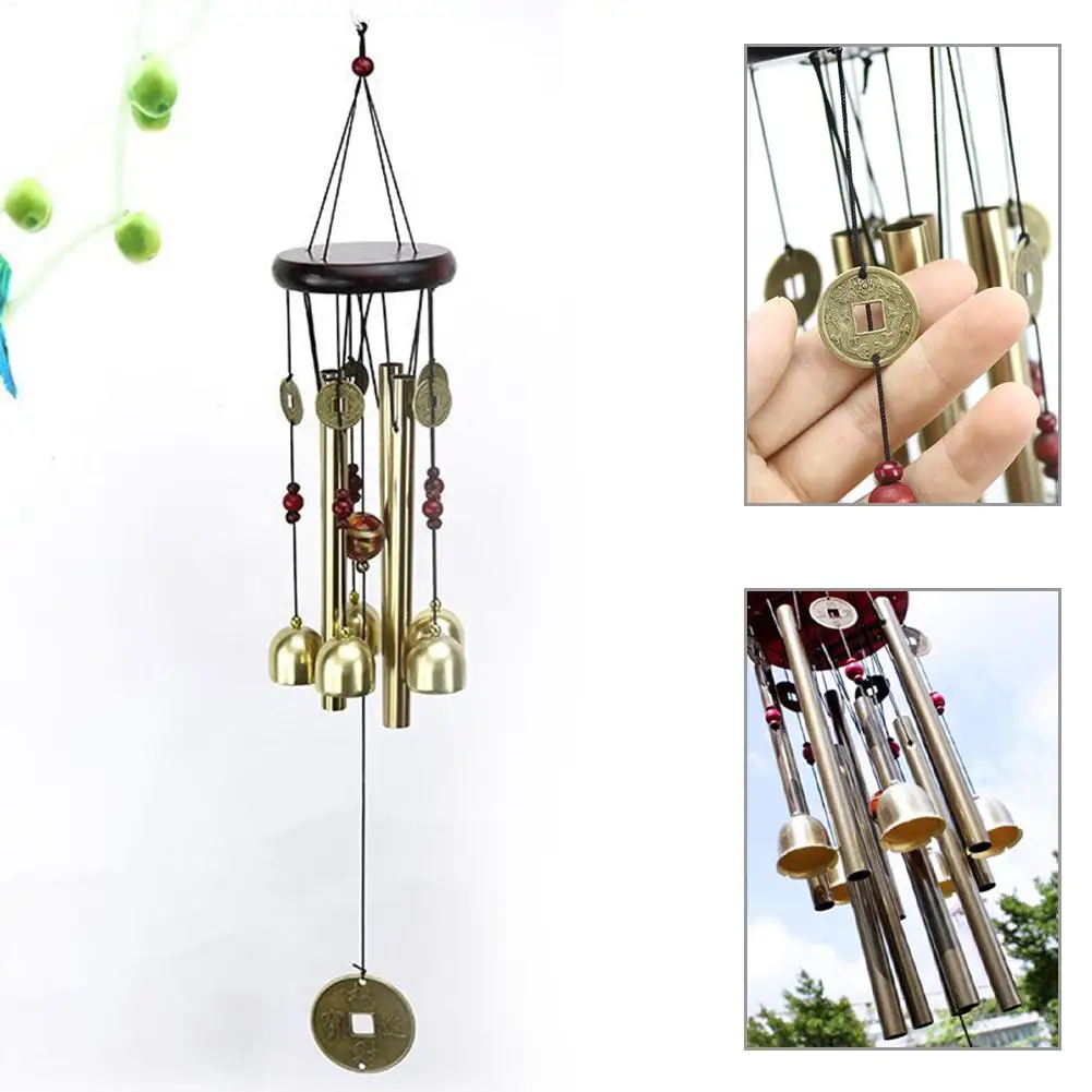 Metal Copper Wind Chime Pendant Door Decoration Alloy Bell Feng Shui Pendant Outdoor Yard Garden Home Decor Ornament
Metal Copper Wind Chime Pendant Door Decoration Alloy Bell Feng Shui Pendant Outdoor Yard Garden Home Decor Ornament