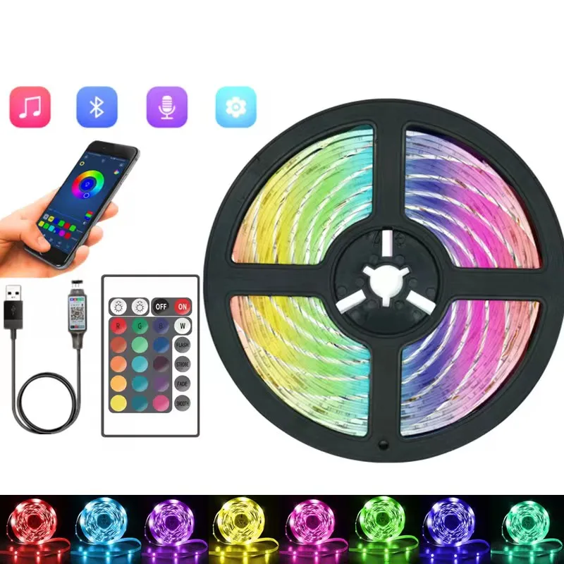 2M-5M LED Strip Light RGB DC 5V 2835 USB Bluetooth DIY Flexible Diode Suitable For Party Living Room Decor Luces Holiday Gift
2M-5M LED Strip Light RGB DC 5V 2835 USB Bluetooth DIY Flexible Diode Suitable For Party Living Room Decor Luces Holiday Gift