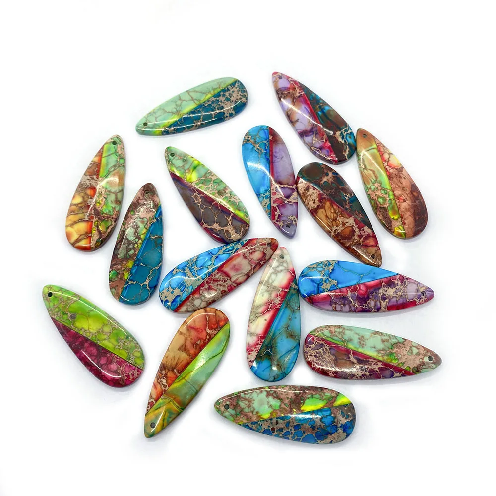 Natural Sea Sediment Stone Pendants Imperial Stone Jewelry Making DIY Necklace Charms Accessories Water Drop Shape Emperor Stone
Natural Sea Sediment Stone Pendants Imperial Stone Jewelry Making DIY Necklace Charms Accessories Water Drop Shape Emperor Stone