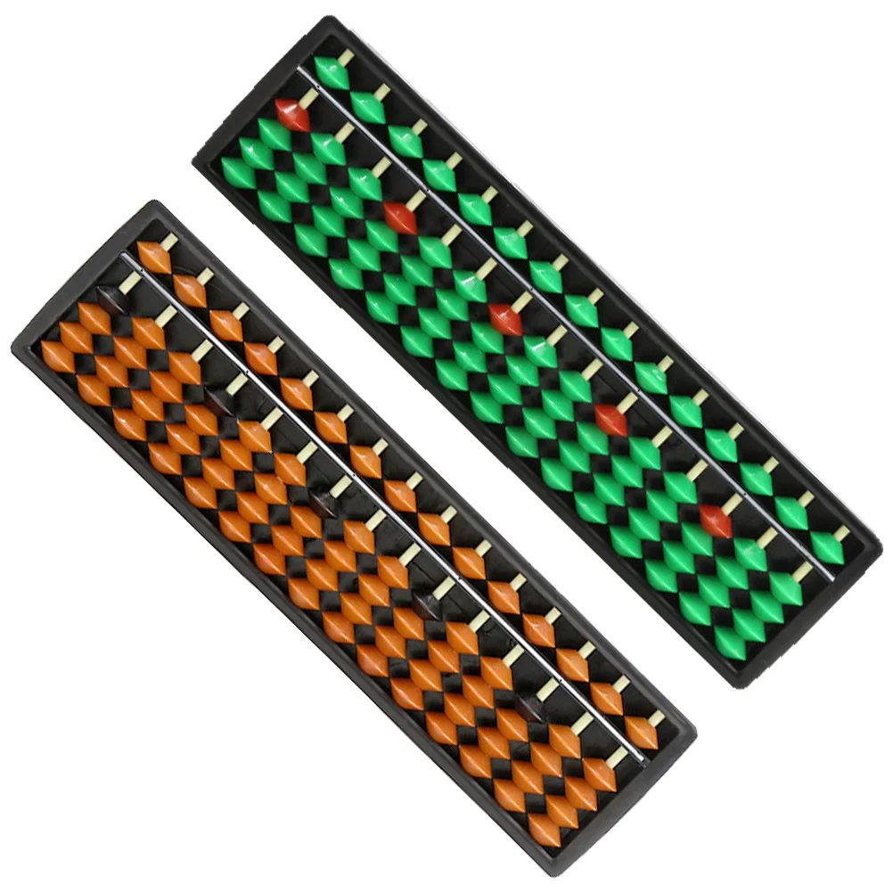 2 Pcs Portable 15 File Abacus Preschool Japanese Toys Math Abacuses Plastic Small
2 Pcs Portable 15 File Abacus Preschool Japanese Toys Math Abacuses Plastic Small
