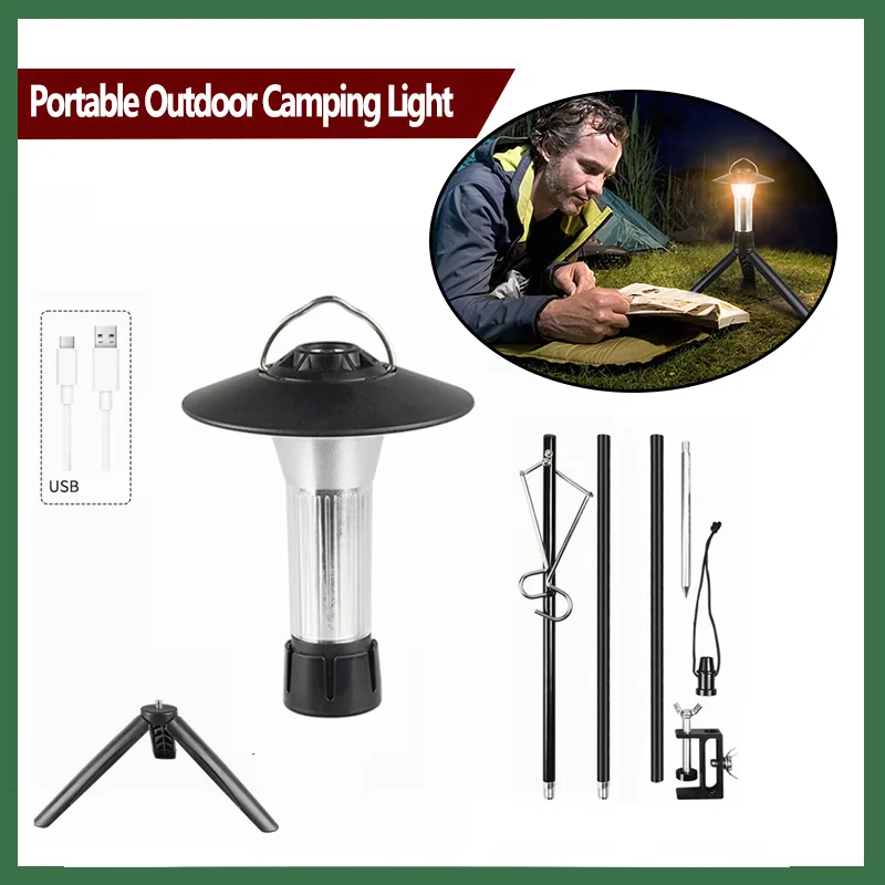 New Rechargeable Camping Light Portable Outdoor Camping Light Magnet Emergency Light Hanging Tent Light Powerful Work Lamp
New Rechargeable Camping Light Portable Outdoor Camping Light Magnet Emergency Light Hanging Tent Light Powerful Work Lamp